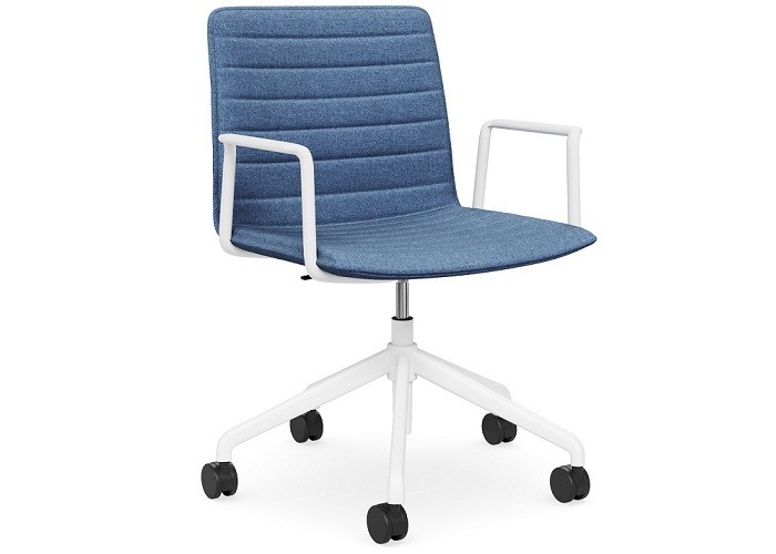 DD Nikola Meeting Chair with White Arm Rest