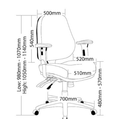 ST Rover Mesh High Back Multi Shift Ergonomic Chair