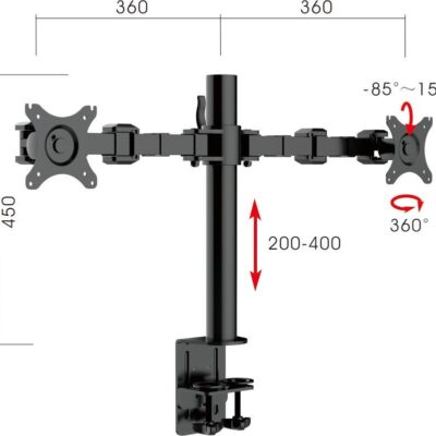 RL Revolve Dual Monitor Arm