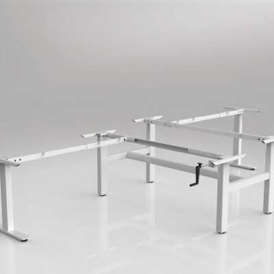 OL Agile Winder 90° Shared Workstation Frame to Suit 2x 2100mm