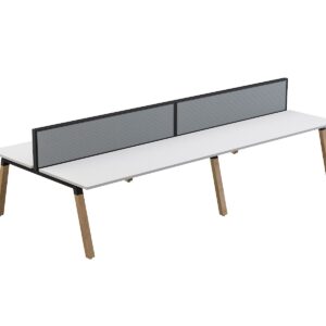 OL Plantation 4 users Double-Sided Desk with Studio 50 Screen